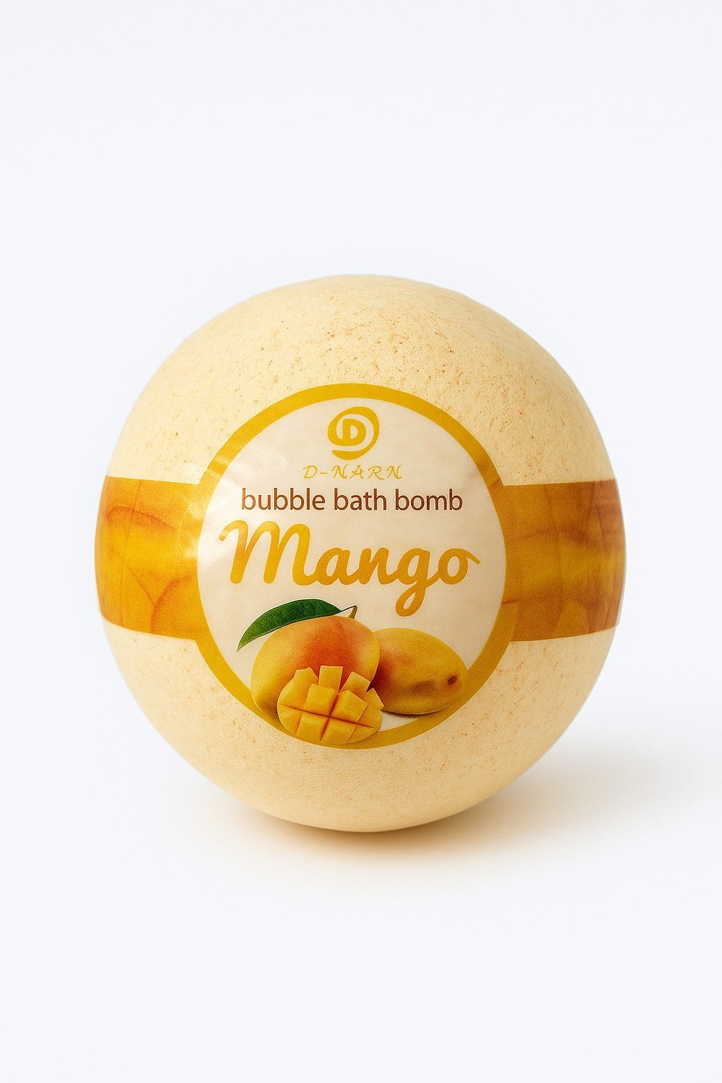 1x Badebombe Mango Thailand Handgemacht Bubble Bath Bomb Wellness Badekugel