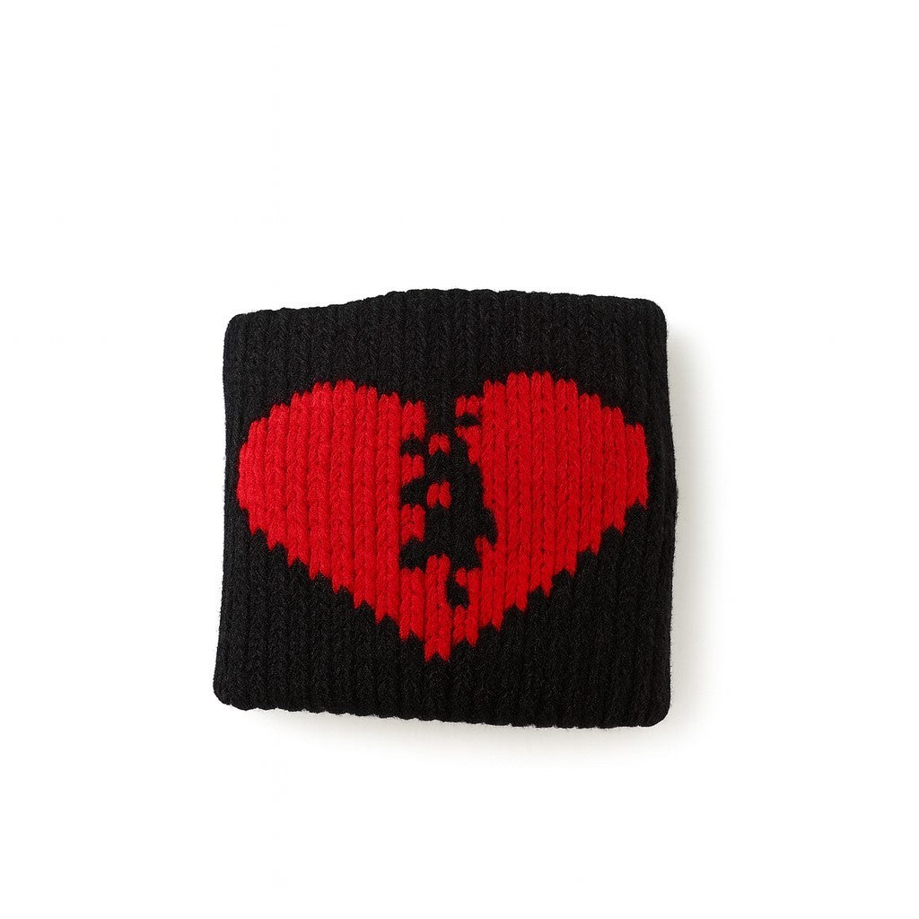 5er Set Fingerschweißband Schwarz Rot Herz Schweißband für Finger Fingersleeve