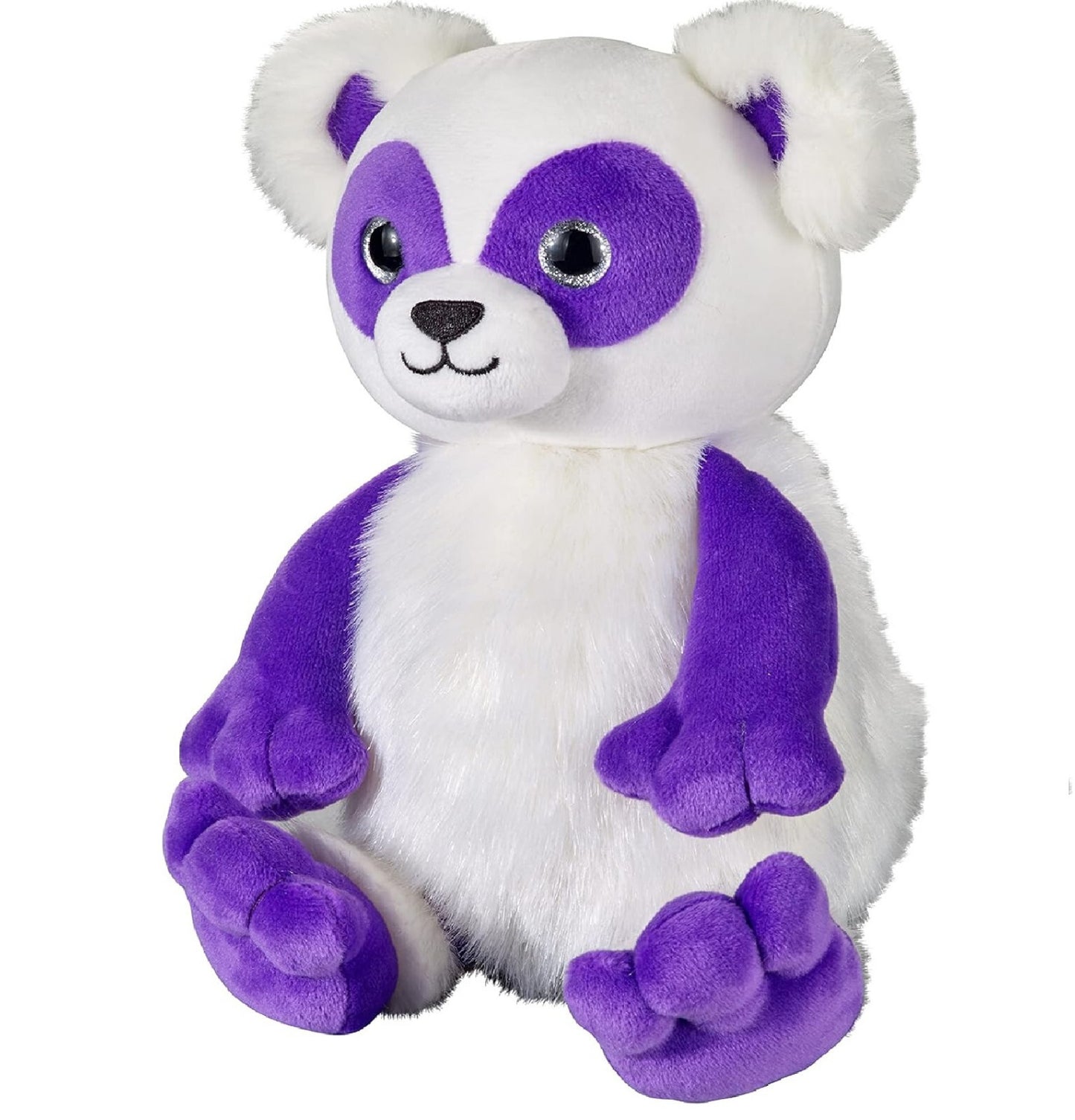 Bauer Spielwaren 14282 - Blickfänger - Plüschtier Glitzer Panda lila Stofftier