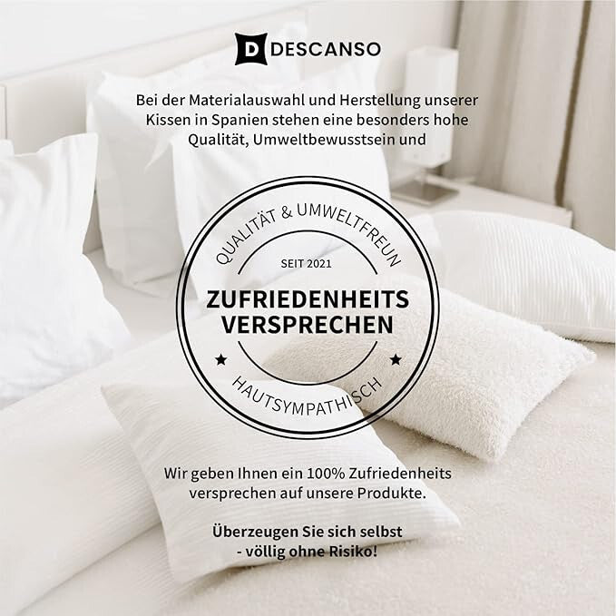 2er Set Kopfkissen Füllkissen Seitenschläfer ✔️ viele Größen