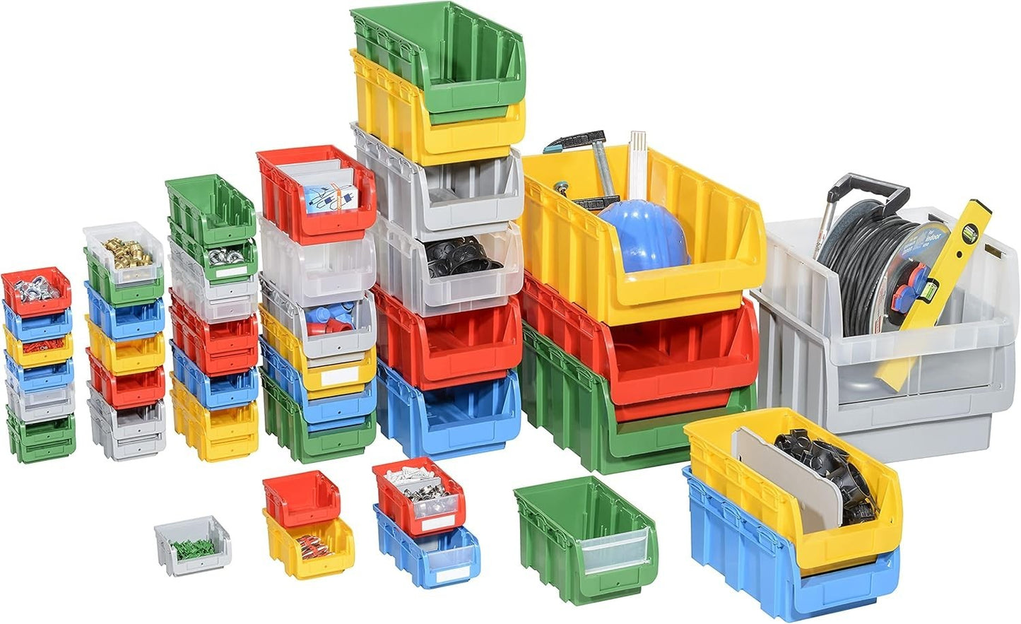 10x Allit Profiplus Compact Rot Stapelboxen Sichtlagerkästen Kleinteilekisten