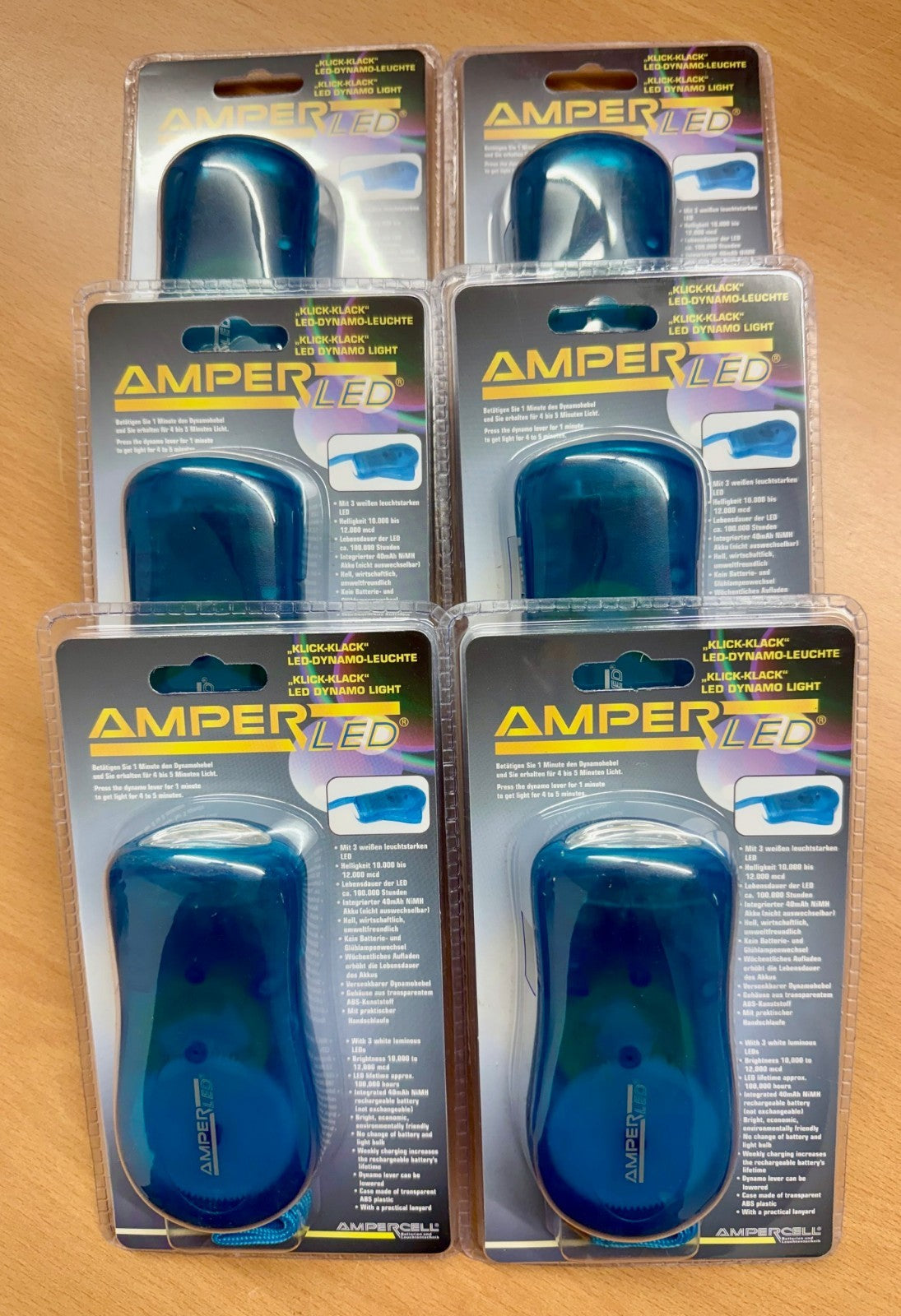 Karton mit min. 6 Taschenlampen Dynamo Restposten Posten A Ware Aktion Top