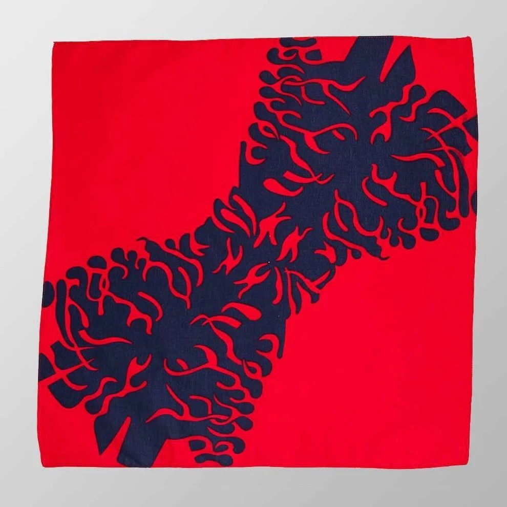 Bandana Halstuch Rot Flammen Accessoire Freizeit Tuch Biker Gothic Rock Kopftuch