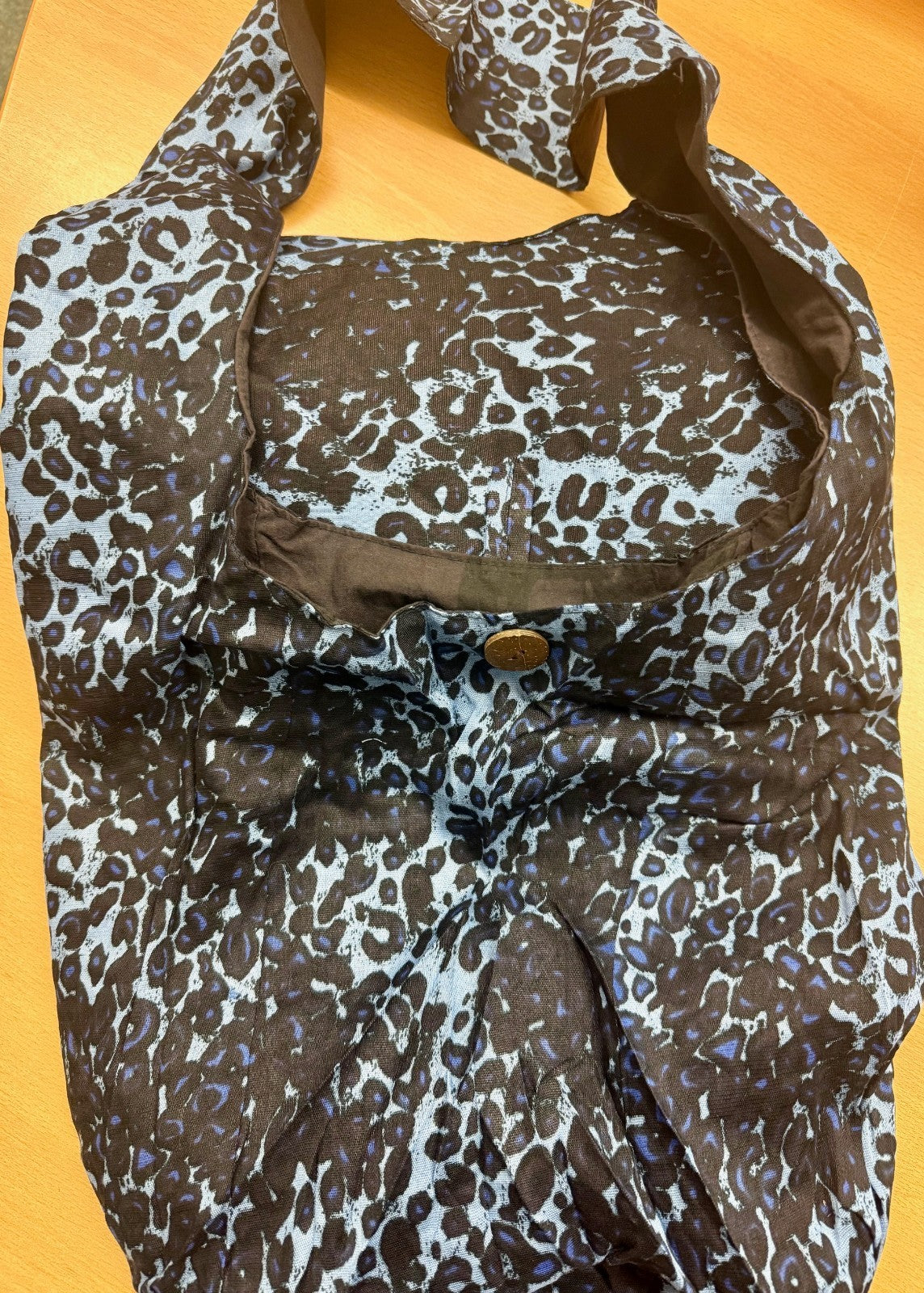 Karton mit min. 5 Schultertasche Handtaschen Blau Leopard Restposten Posten Aktion A Ware