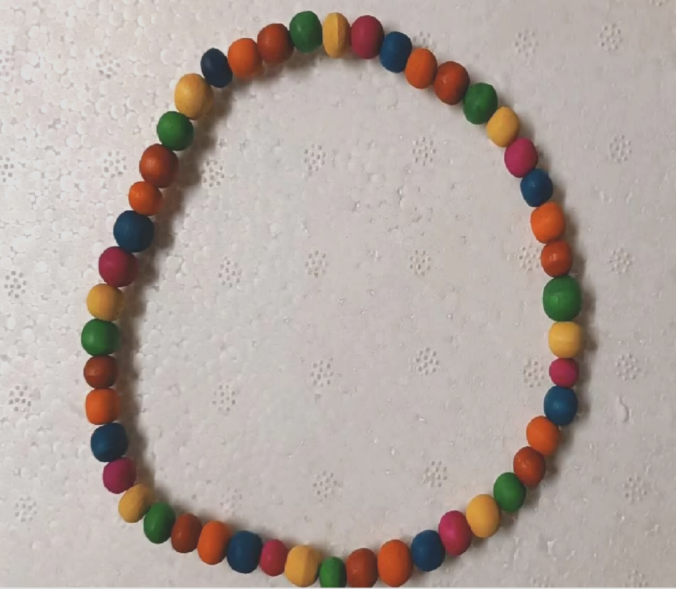 10 x Hals Kette Bunt RASTA Reggae mit Holzperlen