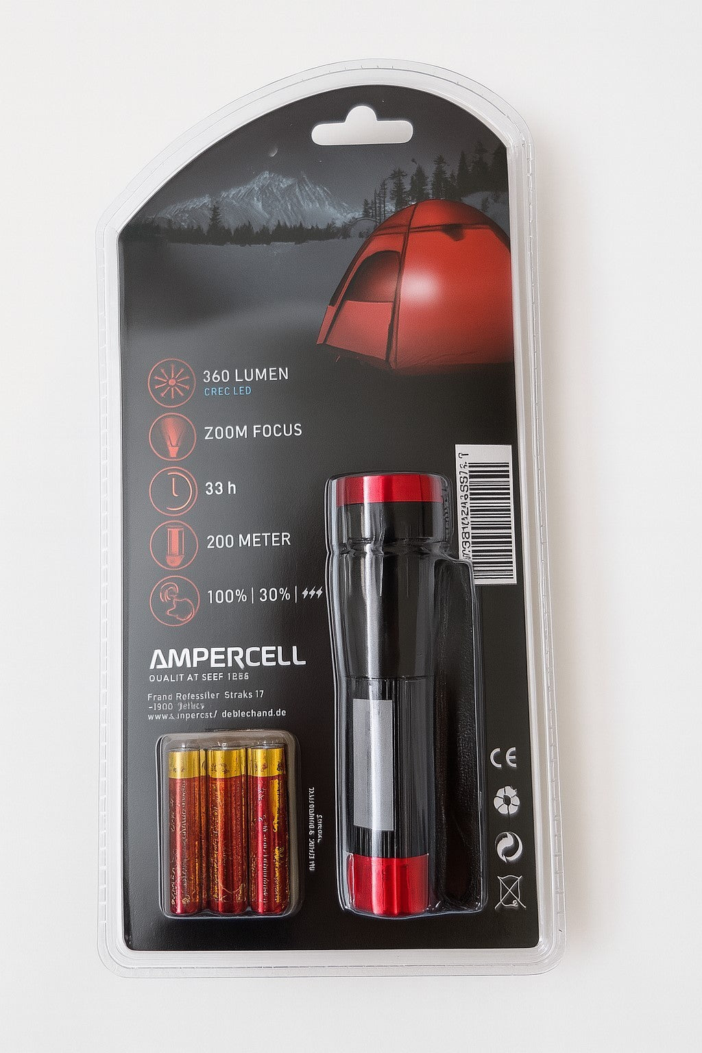 1 Taschenlampe Ampercell Special Edition 3in1 Arbeitslicht Leuchte Licht Outdoor