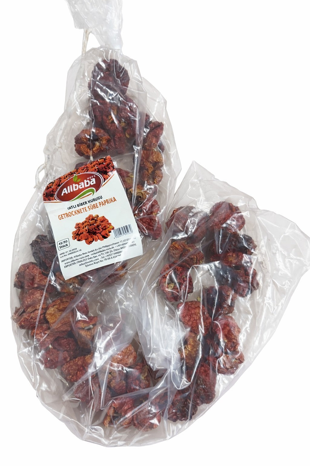 Getrocknete Süße Paprika 45-50 Stk. Alibaba Nuts Tatli Biber Kurusu