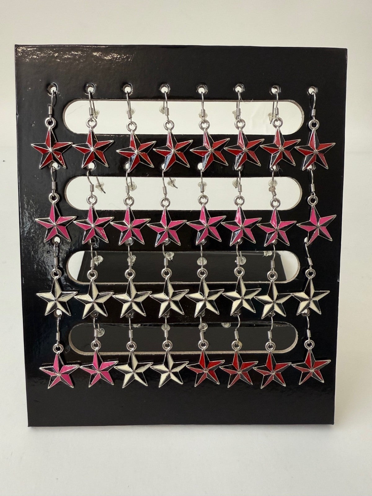 16 Paar Ohrringe hängende Sterne Ear Rings Ohrschmuck Accessoires Rockabilly