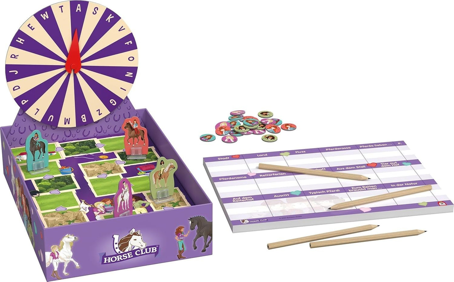 Schmidt 40649 Schleich Stadt Land Fluss Horse Club Kinderspiel Familienspiel