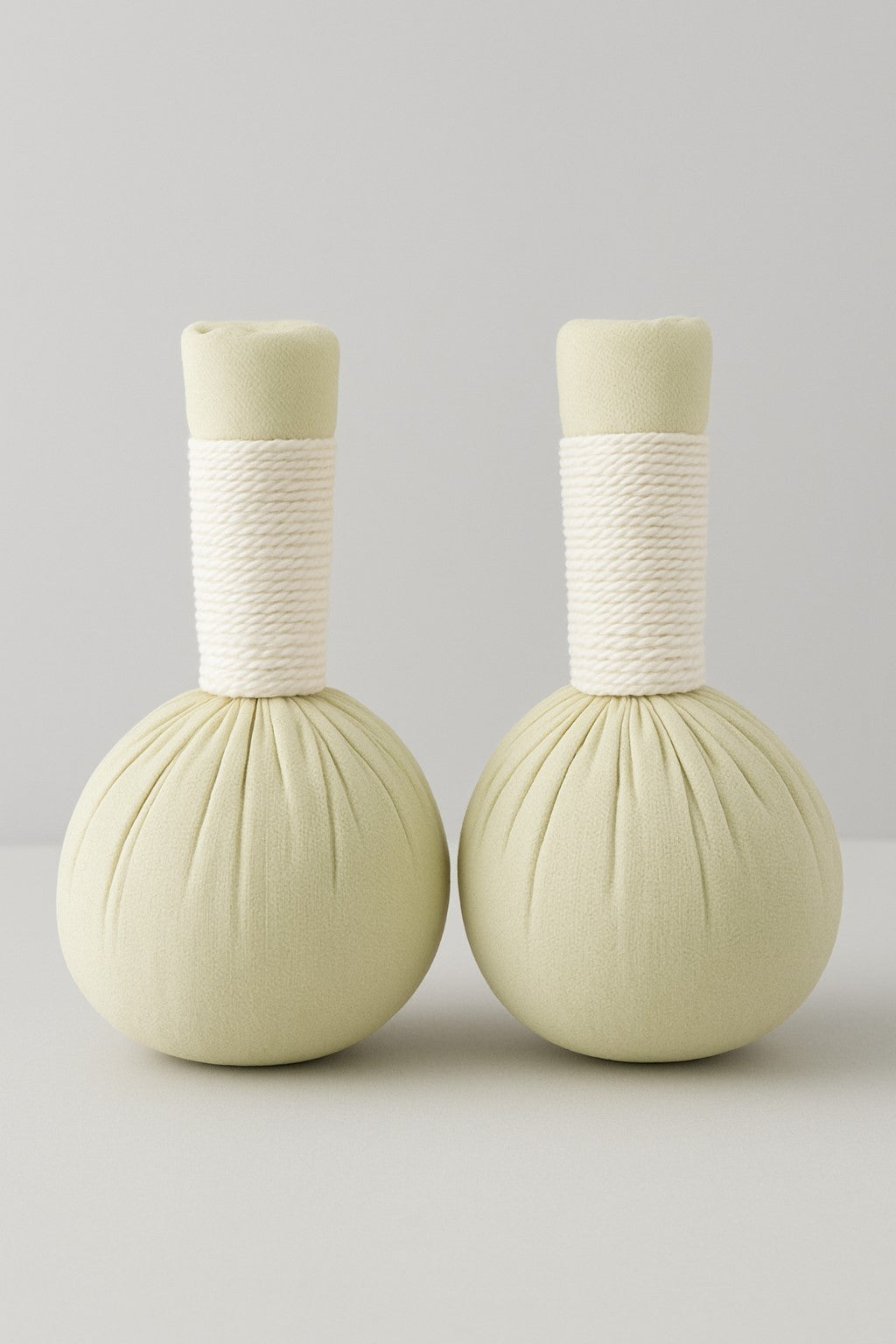 2er Set Kräuterstempel Thai Body Herbal Compress Massage Wellness Grün je 200g