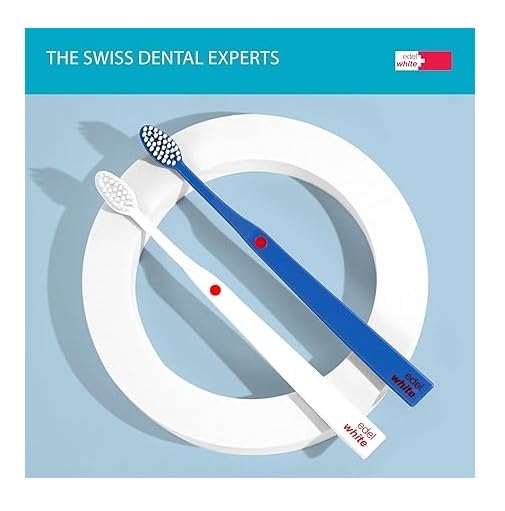2x Edel+White Flosserbrush Ultrasoft Zahnbürsten | Konex HD Borsten für empfindliches Zahnfleisch & gründliche Zahnreinigung | Swiss Made