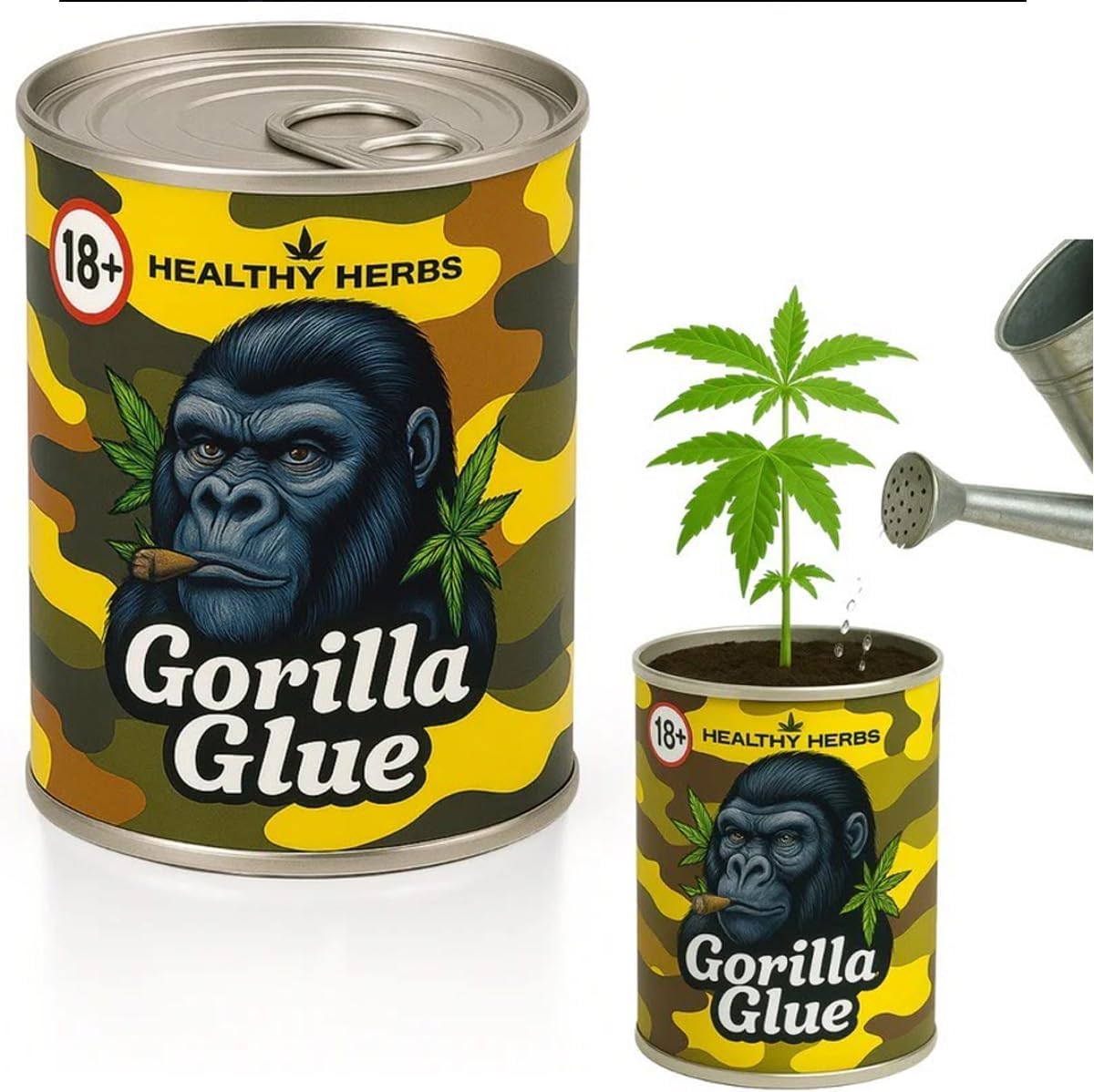 Cannabis Anbau Starter-Kit/Set für 1 Automatic Hanf/Weed Pflanzen inkl. Dünger und Growanleitung für Anfänger (Gorilla Glue)