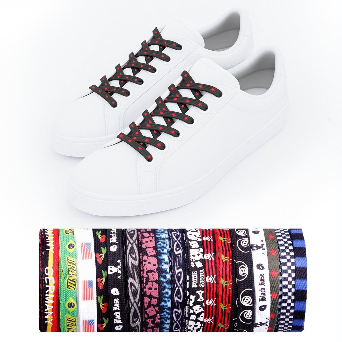 Schnürsenkel 30 Stück – Schuhbänder Farben Posten Aktion Wow Sneaker