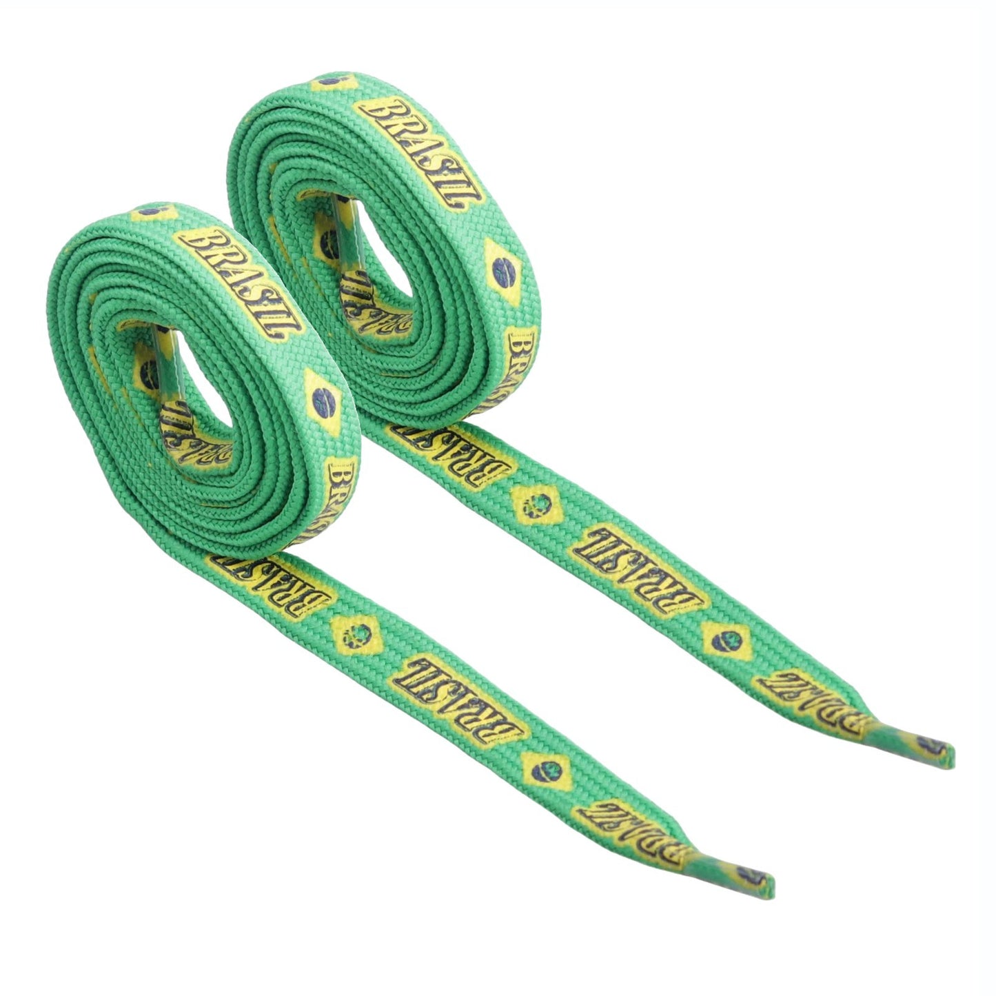 5 Paar Schnürsenkel Brasilien Flachsenkel Senkel Sneaker Sportschuhe 112 cm