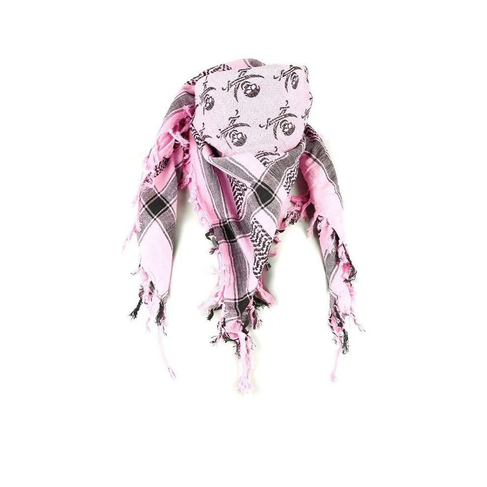 Palästinensertuch Shemagh Kufiya Tuch Rosa Piraten Muster Schal Pali Tuch Mode