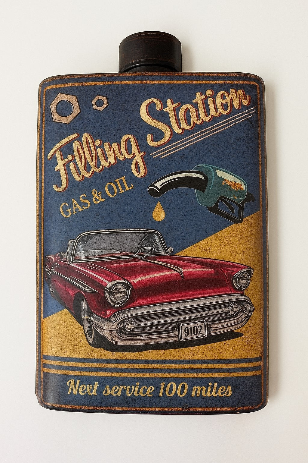 Blechschild Filling Station Tanken Auto Deko Schild Werkstatt 35 x 25 cm Retro
