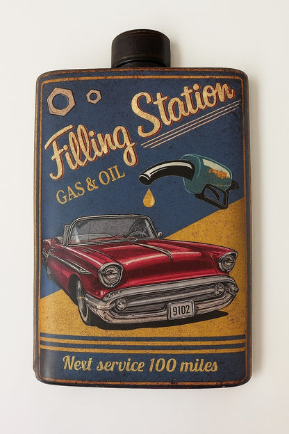 Blechschild Filling Station Tanken Auto Deko Schild Werkstatt 35 x 25 cm Retro
