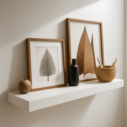 Schweberegal 61 cm Weiß 2x Set Floating Shelf Wandregal Wandboard modern Regal