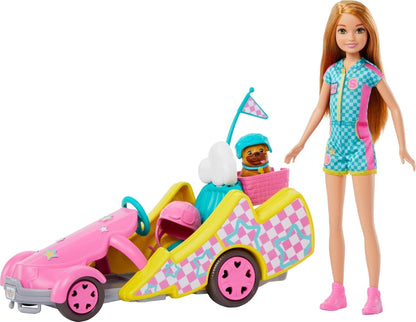 Mattel HRM08 Barbie and Stacie mit Go-Kart Eine Schwester für alle Fälle
