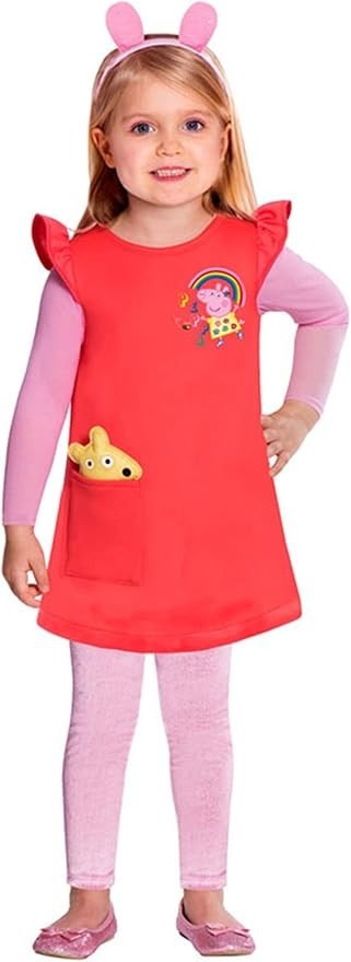 Peppa Pig Kostüm Mädchen Gr. 98 / 2-3 Jahre Karneval Fasching Motto-Party Kinder