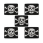 5er Set Fingerschweißband Schwarz Totenkopf Schweißband für Finger Fingersleeve