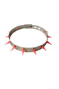 Halsband Silber mit kleinen Pinken Spikes Choker Punk Rock Gothic Festival Mode