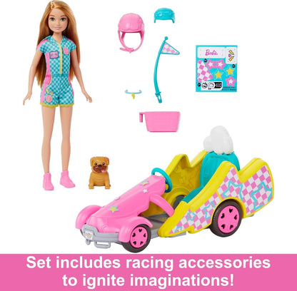 Mattel HRM08 Barbie and Stacie mit Go-Kart Eine Schwester für alle Fälle