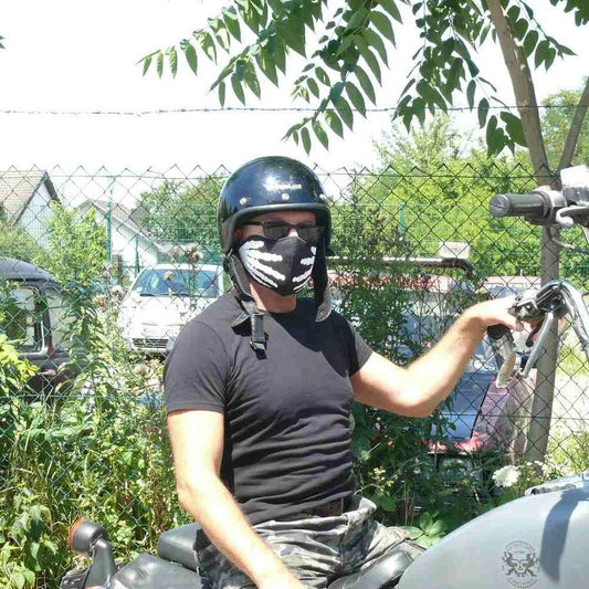 Maske Neopren Biker Skelett Hände Halbmaske Gesichtsmaske Motorrad Outdoor Skull