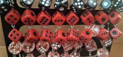 Posten Ohrringe Set Würfel Rockabilly Rock n Roll Ohrstecker Auflösung