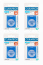 4er Set Curaprox DF 822 Classico Floss je 50m Spender Zahnseide Zahnreinigung
