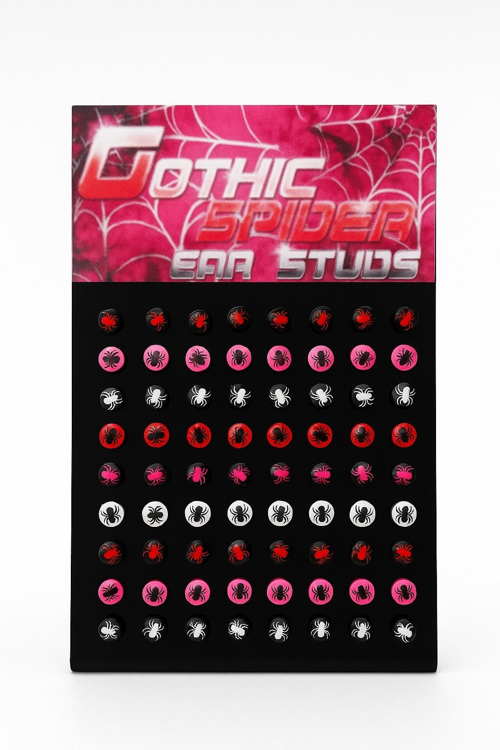 36 Paar Ohrringe Spinnen-Design Gothic Spider Ear Studs Ohrschmuck Accessoires