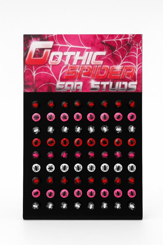 36 Paar Ohrringe Spinnen-Design Gothic Spider Ear Studs Ohrschmuck Accessoires