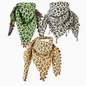 3 Tücher Leoparden Muster Halstuch Retro Vintage Set Schal Boho Animal Print Set