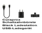 1 x Curaprox Schallzahnbürste  Black Ladestation USB-Ladegerät Urlaubs Reise Sta