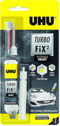 UHU Turbo Fix² Flüssig Kraft 2K-Sofortkleber 10g Reparaturkleber Transparent