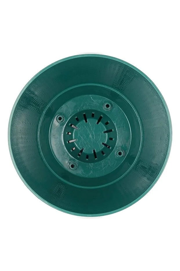 5x Blumentöpfe Grün Ø 21,6 x 19,2 cm - 5 L Pflanztopf Übertopf Blumentopf Topf