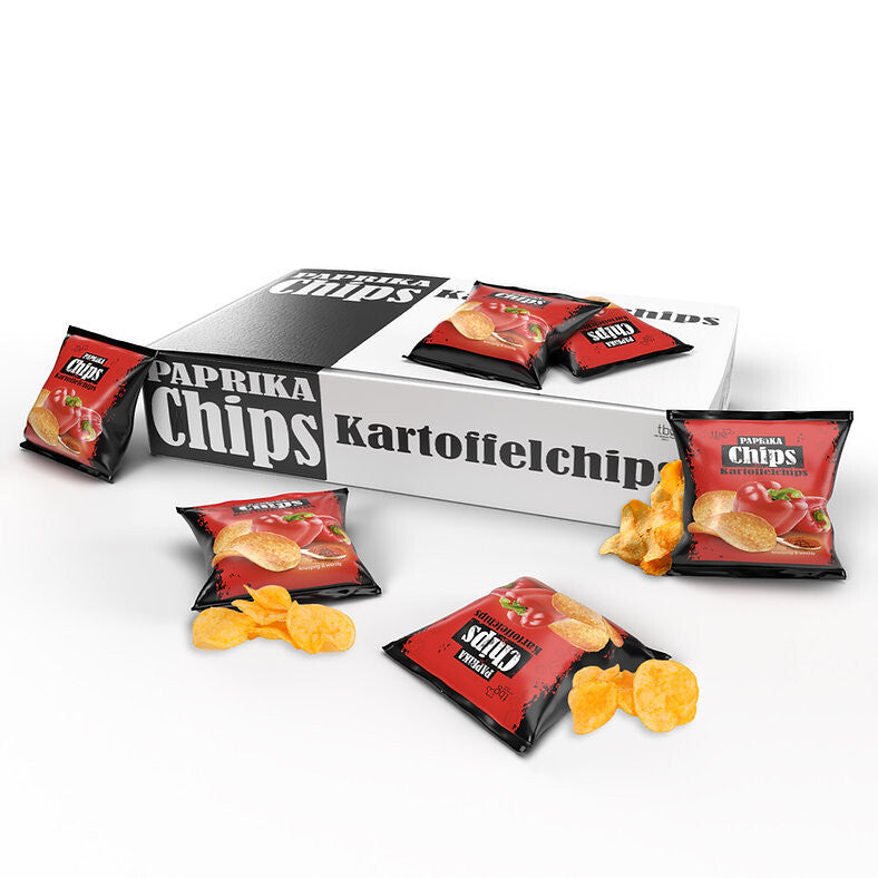 Tise Paprika Chips 40er je 20g Kartoffelchips salziger Snack Knabberspaß Party
