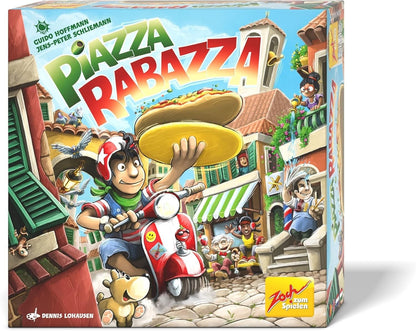 Piazza Rabazza Geschicklichkeitsspiel Pizzaspiel Gesellschaftsspiel Zoch