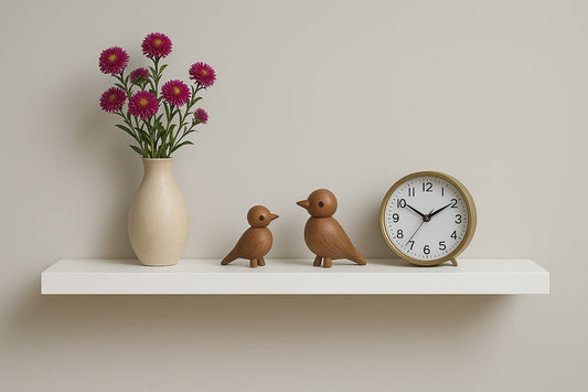 Wandregal 90x20x3 cm Weiß Hochglanz Regal Wandboard Schweberegal modern Design