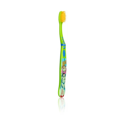 edel+white Kinderzahnbürste Grün Ultrasoft+ Zahnbürste Kinder Bionic Mania