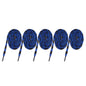 5 Paar Schnürsenkel Blau/Schwarz Gestreift Flachsenkel Senkel Sportschuhe 110 cm
