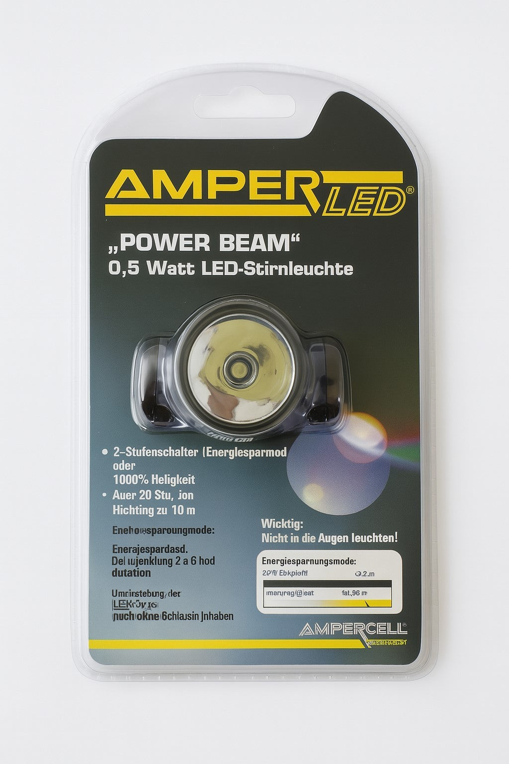 1 Stirnleuchte Amper LED Power Bean Kopflampe Campinglampe Leuchte Outdoor Light