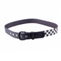 Gürtel Belt Schwarz/Weiß kariert Unisex Gürtel Jeansgürtel Karomuster Mode Rocker