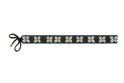 Muschelgürtel Braun / Blau Damengürtel Taillen-, Hüftgürtel Muschel Ibiza Boho