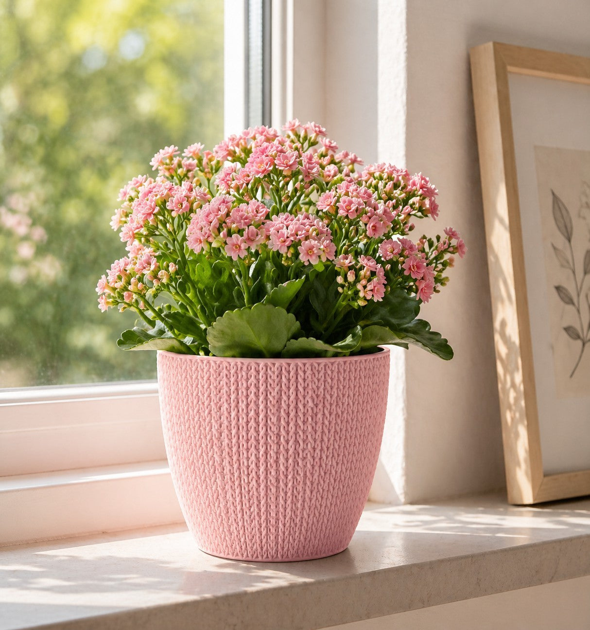 5x Blumentöpfe Rosa Ø 17,3 x 15,3 cm - 2,5 L Pflanztopf Übertopf Blumentopf Topf