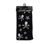 1x Schwarze Strumpfhose mit Piraten Totenkopf Skull Sternen Muster Leggins Gothic Punk