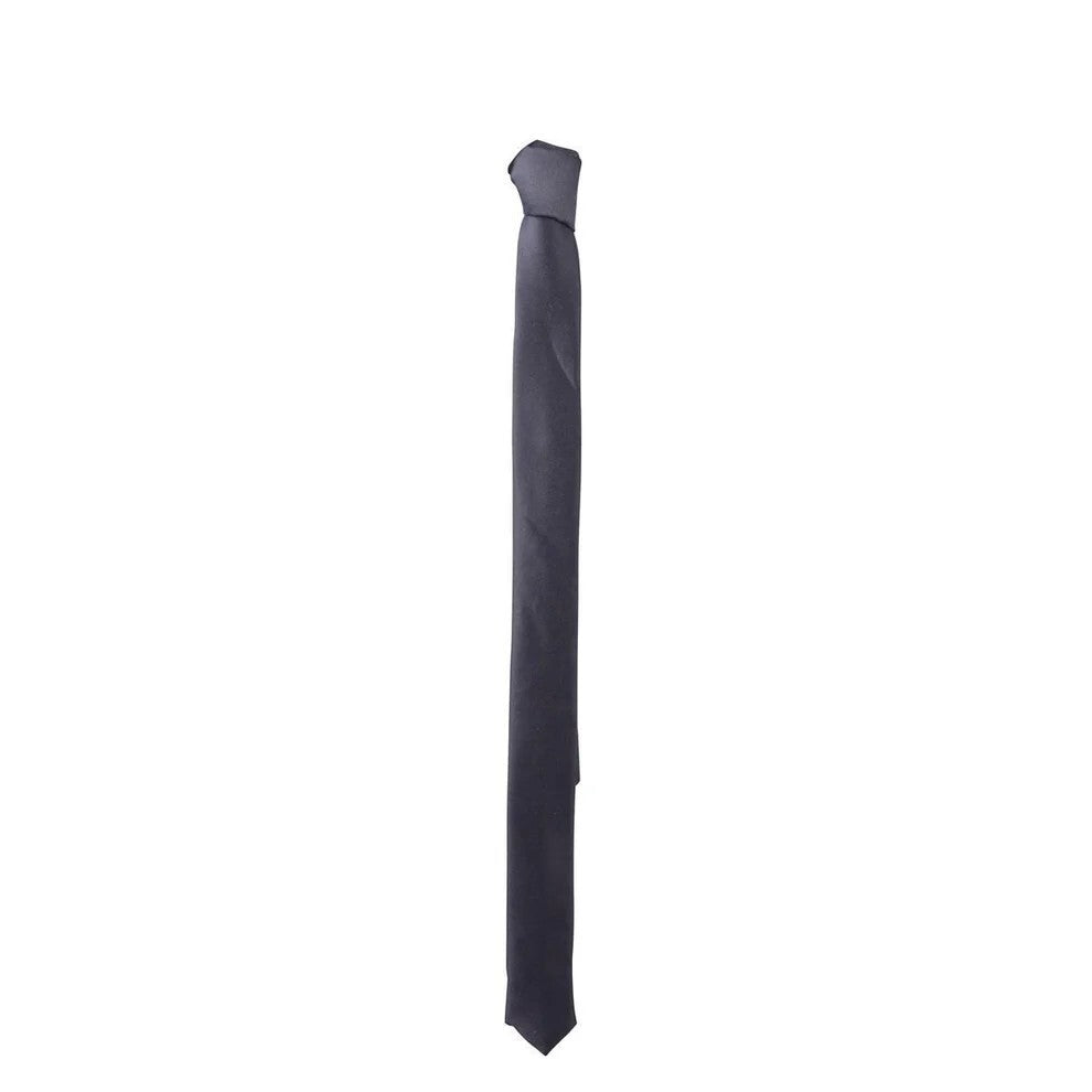Krawatte Schwarz Schmal Accessoires Mode Herren Satinoptik Business Büro Alltag