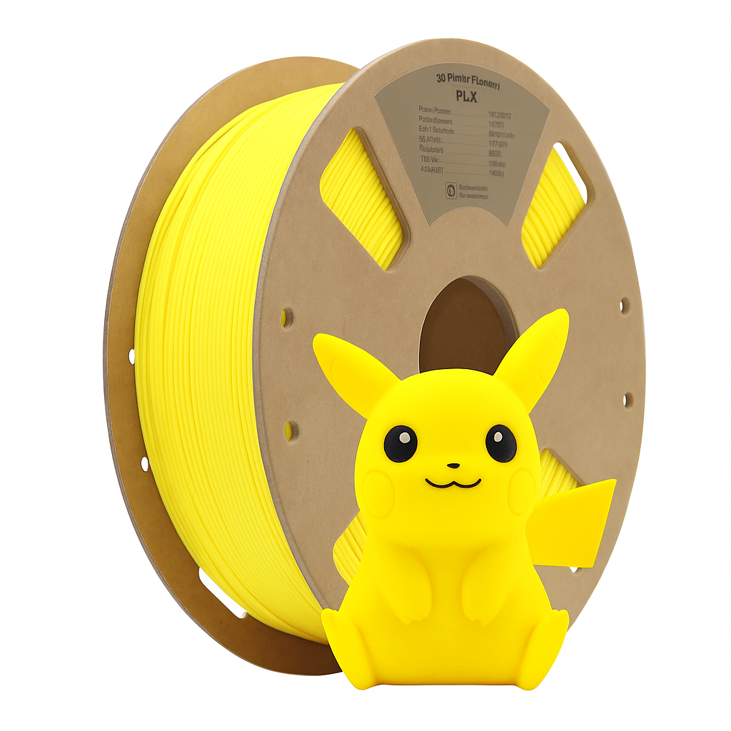 PLA + plus 3D Filament Gelb 1kg verzugsfrei pla+ Hochwertig Drucker FDM TOP