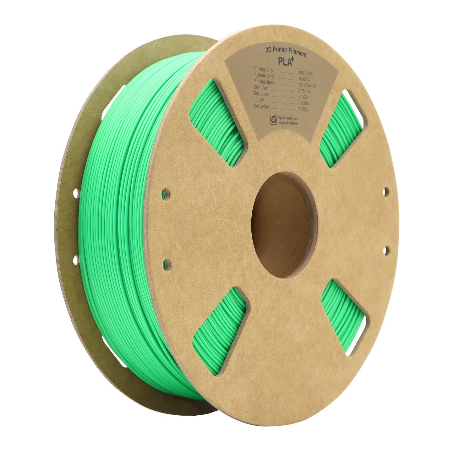 PLA + plus 3D Filament Grün 1kg verzugsfrei druckbar Hochwertig Drucker pla+ bio