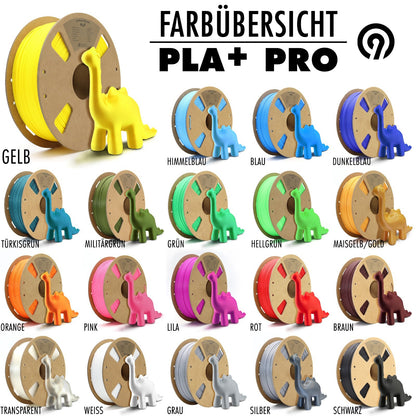 PLA + plus 3D Filament Gelb 1kg verzugsfrei pla+ Hochwertig Drucker FDM TOP